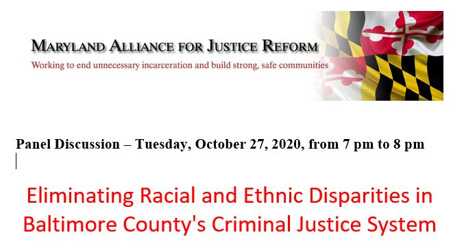 Maryland Alliance for Justice Reform | Working together for a criminal ...